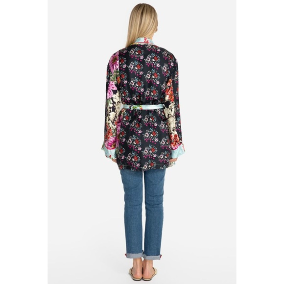 Johnny Was Meadow Silk Twill Kimono Jacket - Picture 5 of 8